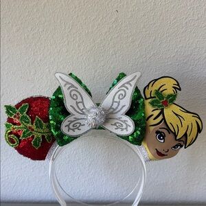 NWT Disney Holiday Tinkerbell light up ears designed by Magic Mouse Ears